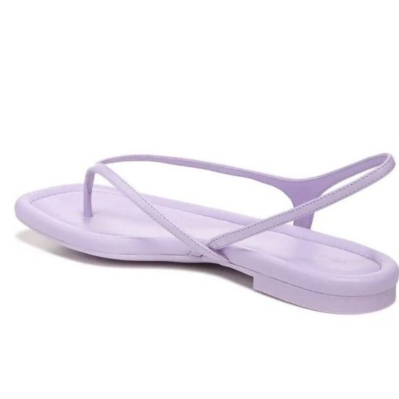 Vince Deana Leather Strappy Sandal Lilac 8.5 Purple Flip Flops - Picture 3 of 8